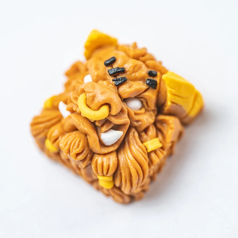 

Key Cap Mechanical Keyboards Keycap Personality Modeling Bull Demon King 3D Relief Resin Keycaps for Cherry MX axis R4 Height