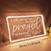 Led Neon Light Sign I Still Remember The Day I Prayed for The Things I Have Now Home Bedroom Retro Farmhouse Decor Inspirational 6