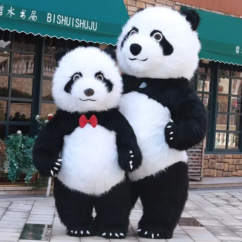 2m/2.6m Giant Inflatable Panda Costume Adult Full Mascot Suit for