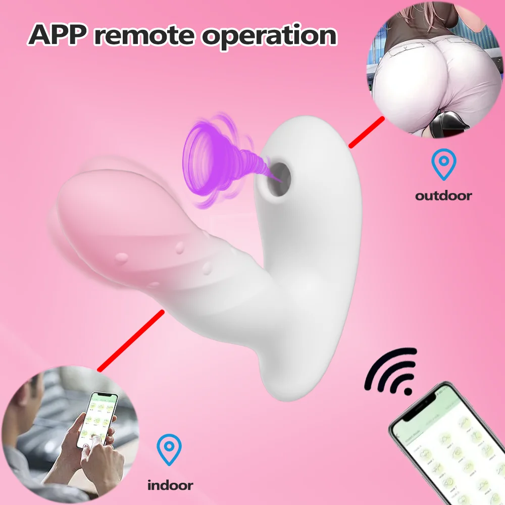 9-speed Sucking  9-speed Vibrator  for Women Nipple Clit Anal Butt  Stimulator Powerful Vibrating Clitoris Sucker Sexy Toy APP