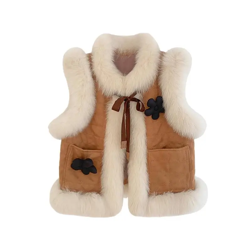 

2023 Women's Clothing Fashion Imitation Fox Fur Fur Vest Winter New 0821027