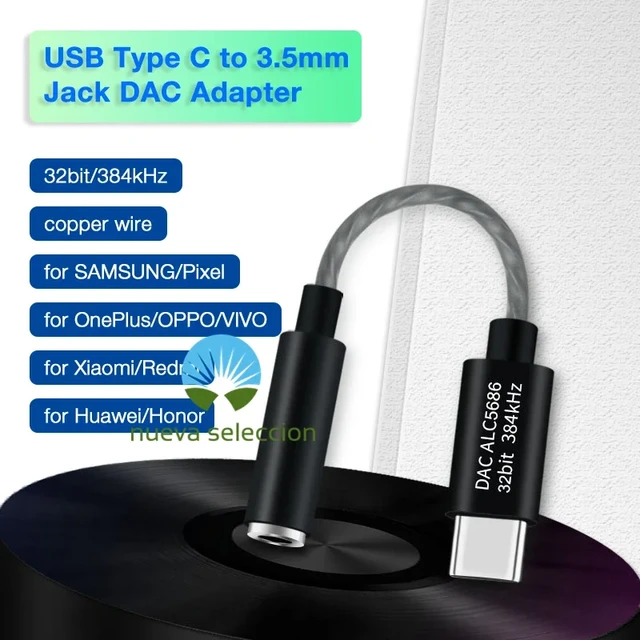 Usb Type C Headphone Jack Adapter 384khz - Earphone Usb Type C 3.5mm  Headphone - Aliexpress