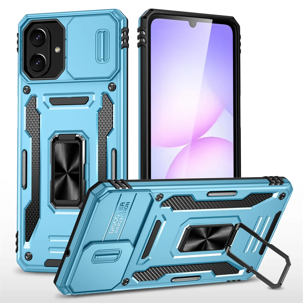 Enhanced Slide Camera Protector Phone Case with 360° Kickstand