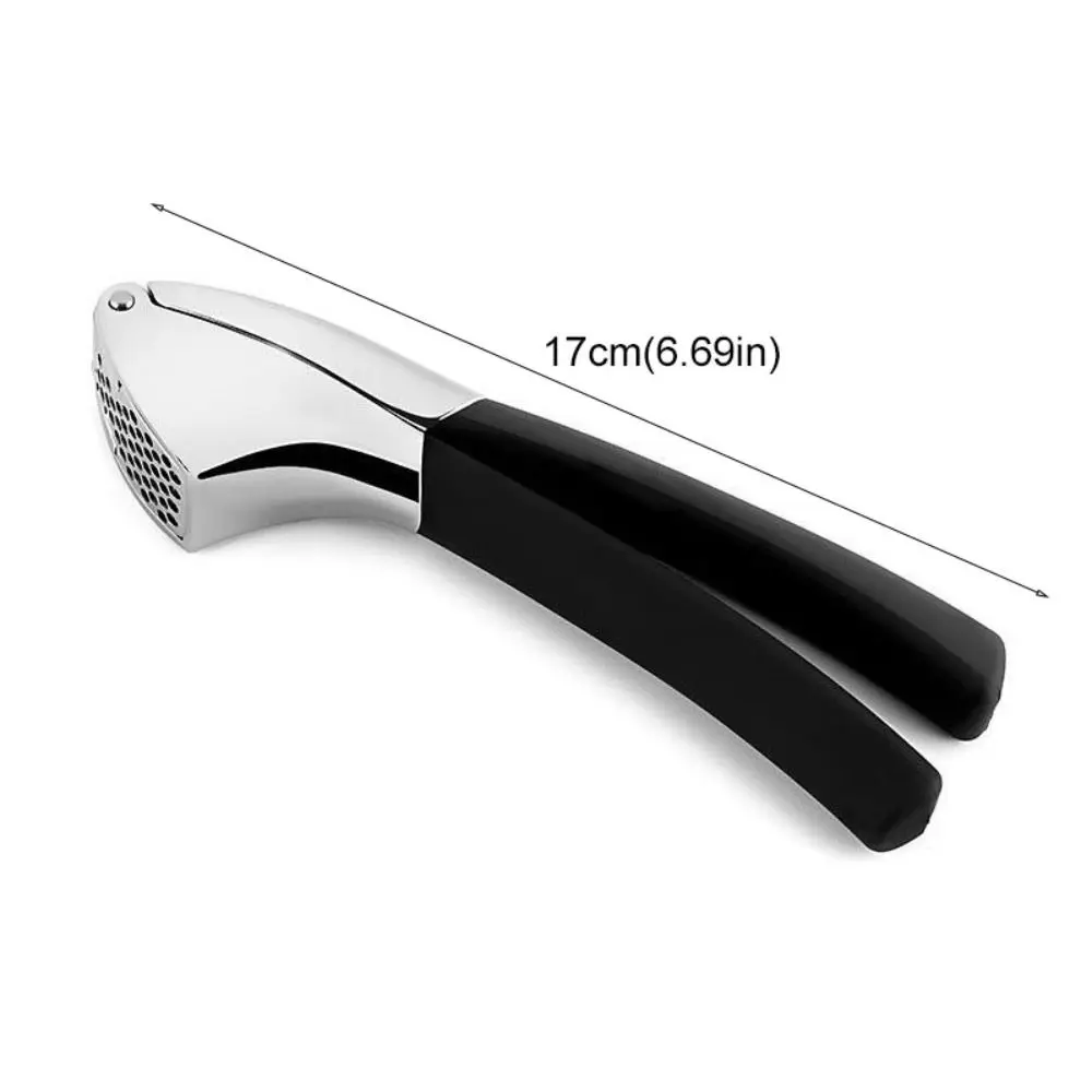 Professional Manual Garlic Press Non-slip Handle Handheld Garlic Mincer Stainless Steel Ergonomic Grip Garlic Crusher Ginger