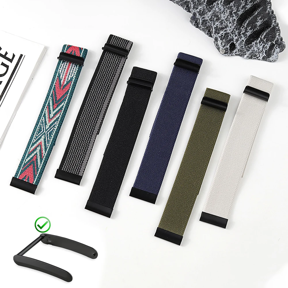 Nylon Stretch Sport Strap for Smart Watch - Durable Wristband Replacement