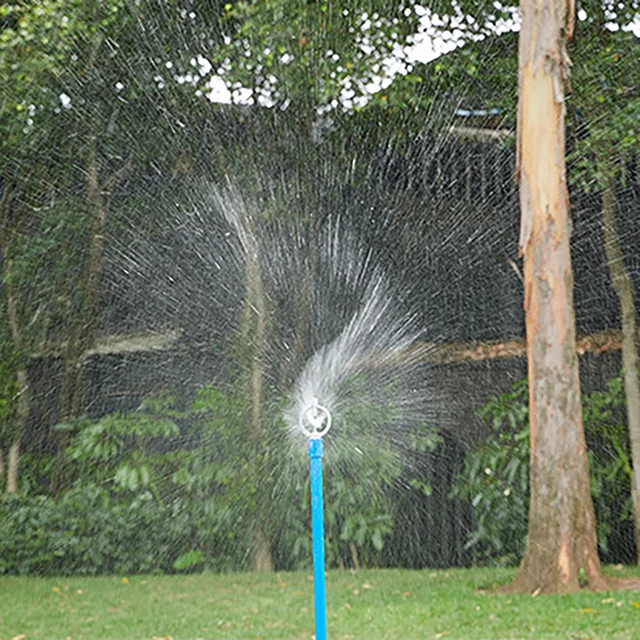 1 Pc 1/2" Zinc Metal Butterfly Head Irrigation Sprinkler 360 Degrees Rotary Heavy Duty Garden Lawn Landscape Greenhouse Spray 6