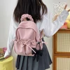 Pleated Women Backpack Cute School Bags for Girls Students Schoolbag Teens Ruched Casual Book Bag Mochila Nylon Travel Backpack 2