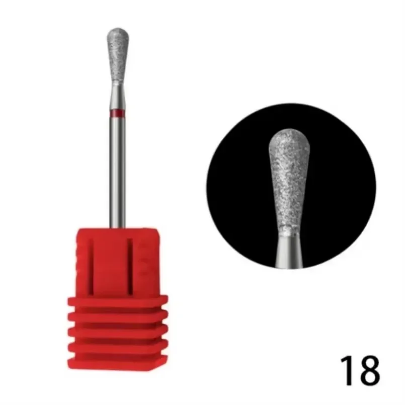 1Pcs/lot Flame Nail Drill Bits Diamond Milling Cutter for Manicure Drill Bits for Russian Manicure Nails Cuticle Remove Tools 4