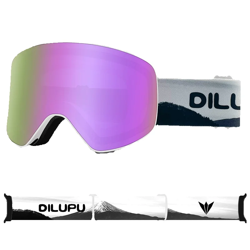 Neue zylindrische doppelschichtige Antibeschlagbrille, einstellbare Myopiebrille für Bergsteigen im Freien, Skibrille_voghion.com