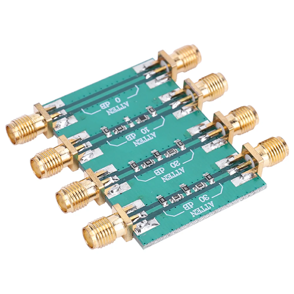 DC-4.0GHz RF Fixed Attenuator SMA Double Female Head Fixed Attenuator Module 0dB 10dB 20dB 30dB RF Power Signal Attenuator 200mW