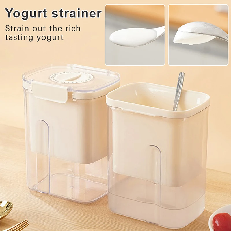 Household Yogurt Filter Cheese Whey Separator Homemade Yogurt Soymilk Large Capacity Usage Food Water Drain Strainer Separator