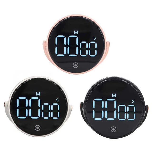 Vocoo Digital Kitchen Timer,Countdown Countup Timer with Large LED Display Volume Adjustment,Timer for Cooking, Classroom - Black, Size: One Size