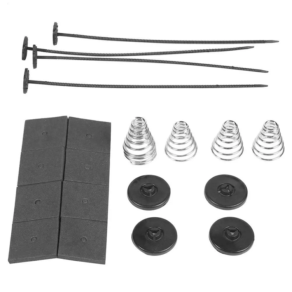 Fan Mounting Kit Electric Radiator Car 20pcs/Set Accessories Ties Straps Cushion Pads Parts Plastic Professional