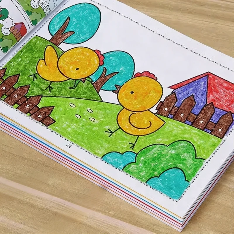 Libro di Disegno e Colorazione Passo dopo Passo, Materiale Artistico Educativo, Libro di Attività Creative per l'Apprendimento dell'Arte, Regalo Artistico Ideale per Principianti - immagine 2