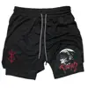 Men's Gym Performance Shorts Anime 2 In 1 Running Quick-Drying Jogging Short Pants Workout Sportswear Yoga Basketball 6