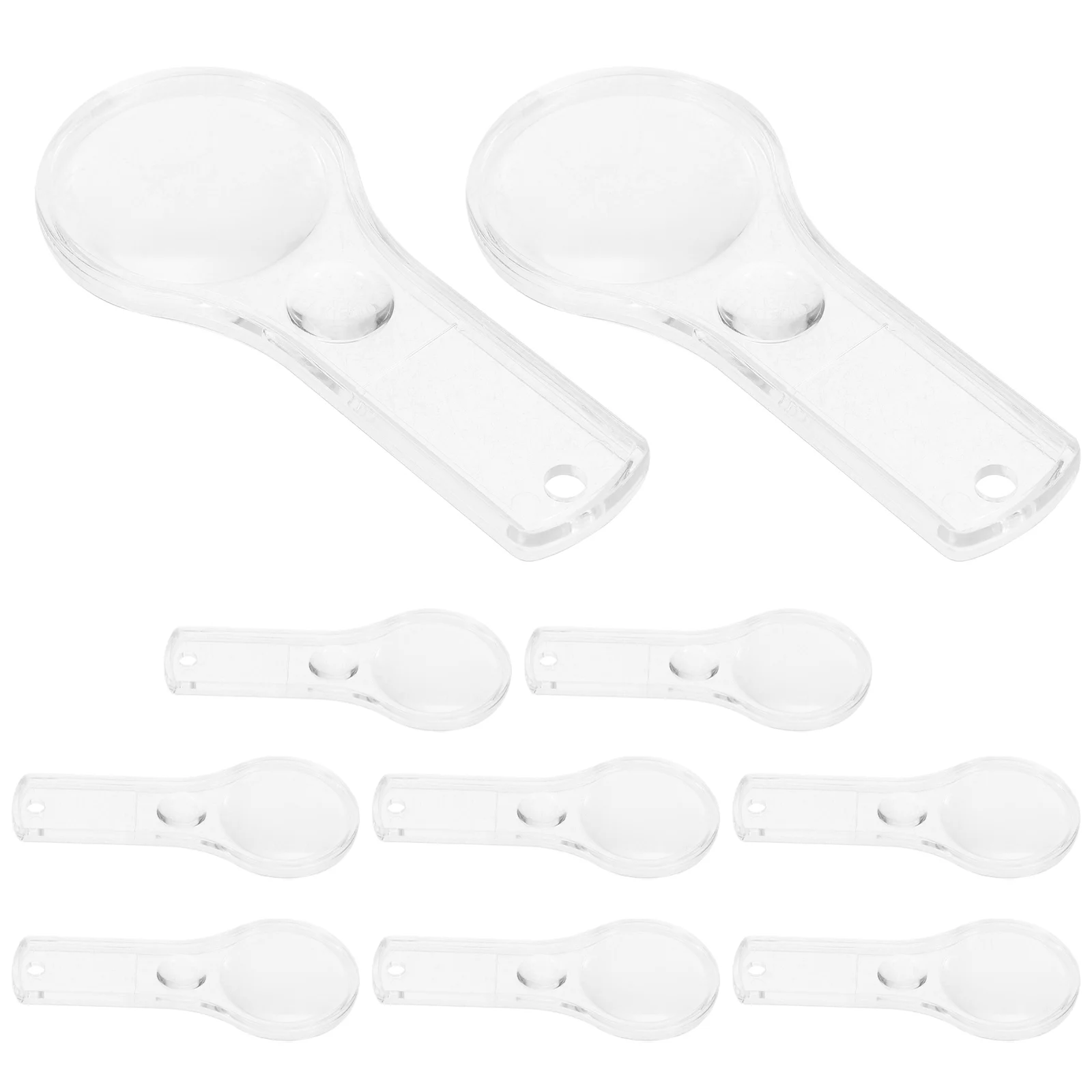 

10 Pcs Magnifying Glasses Reading Repair Magnifier Tool Accessory Stationery Handheld Student