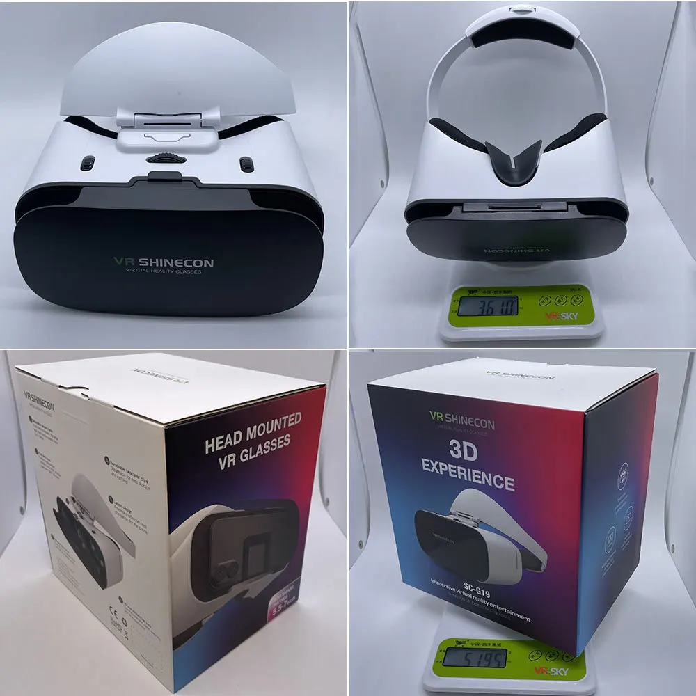 G19 Reality 3D VR Shinecon Google Cardboard Headset Virtual Glasses For Ios Android Smartphone_voghion.com
