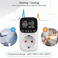LCD Digital Thermostat 16A EU Plug Heating Cooling Temperature Controller Socket High-Precision Socket Outlet With Timer Sensor - Image 4