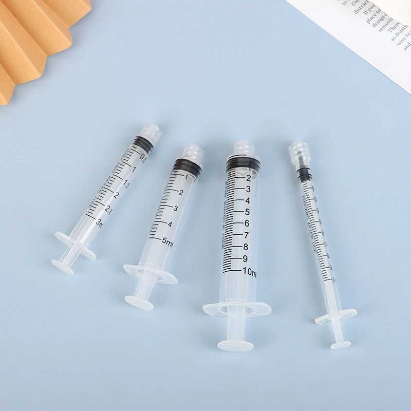 Pet syringe Disposable plastic syringe 10pcs Luer Lock Syringes 1/3/5ml Plastic Syringe Nutrient Syringe Tools Sampler Measure Tool Parts