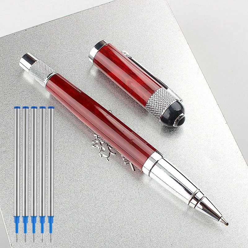 High quality cute gel pens Bright Blue Black Red Colour Business Office Medium nib Rollerball Pen New cute school supplies