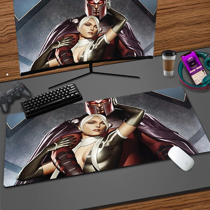 Marvel X-Men Magneto Gaming Mouse Pad Mousepad Anime Mouse Mats Office Accessories Computer Offices Laptop Cool Thicker Desk Mat