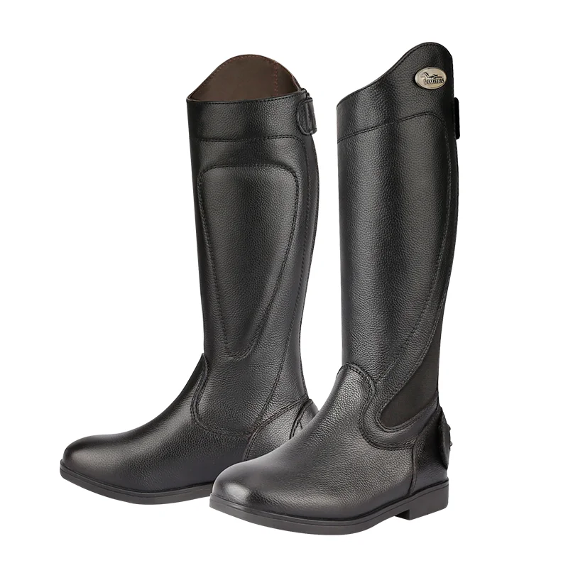 Equestrian Kid Long Boots Cowhide Leather for Riding ankle boots