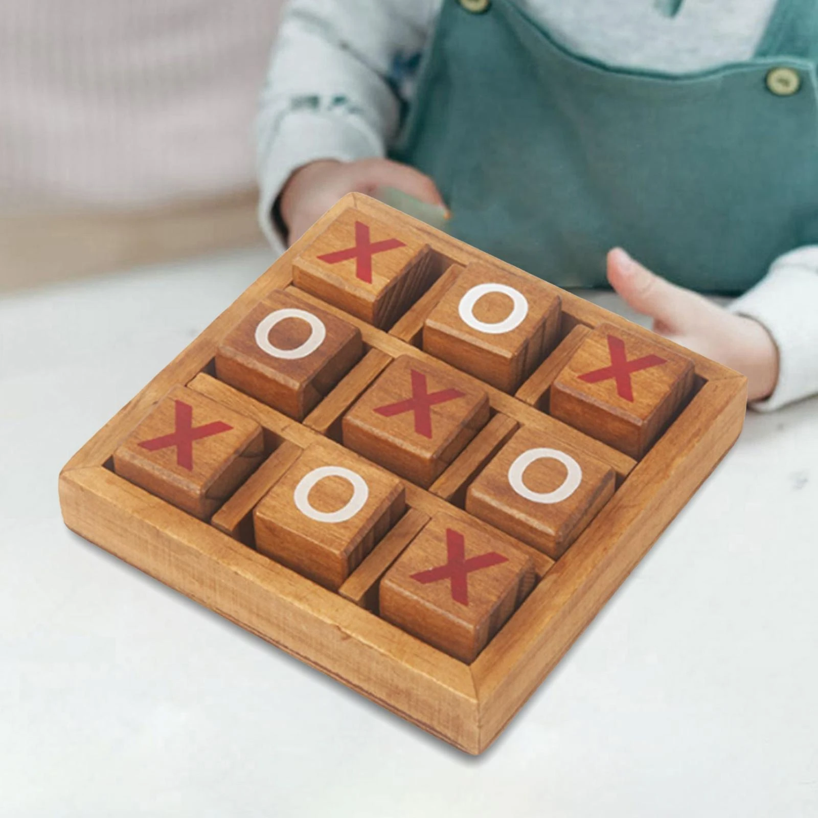 Tic Tac Toe Wood Coffee Tables Family Games Living Room Strategy Board  Games - Party Games - AliExpress