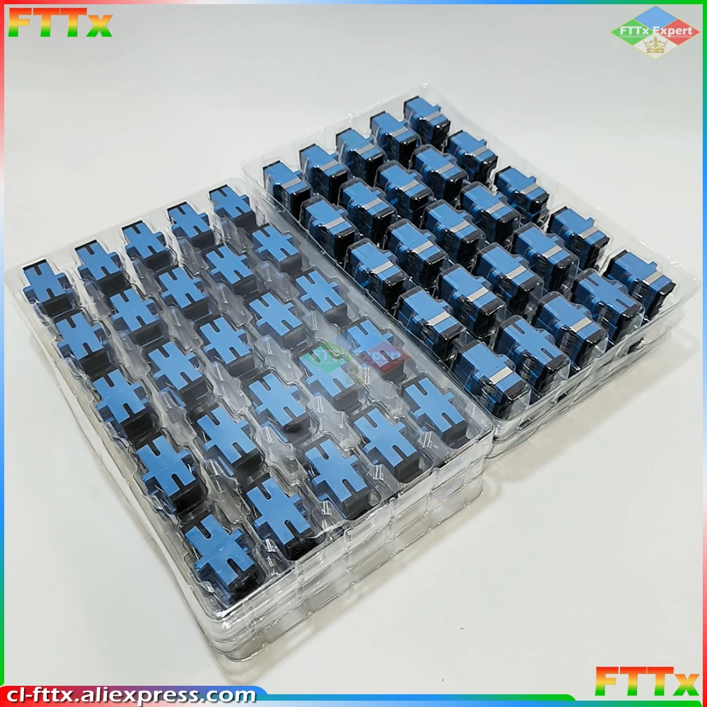 50pcs/lot SC APC Fiber Optic Adapter singlemode simplex SC APC connector fiber optic Attenuator SC Fiber flange Free shipping