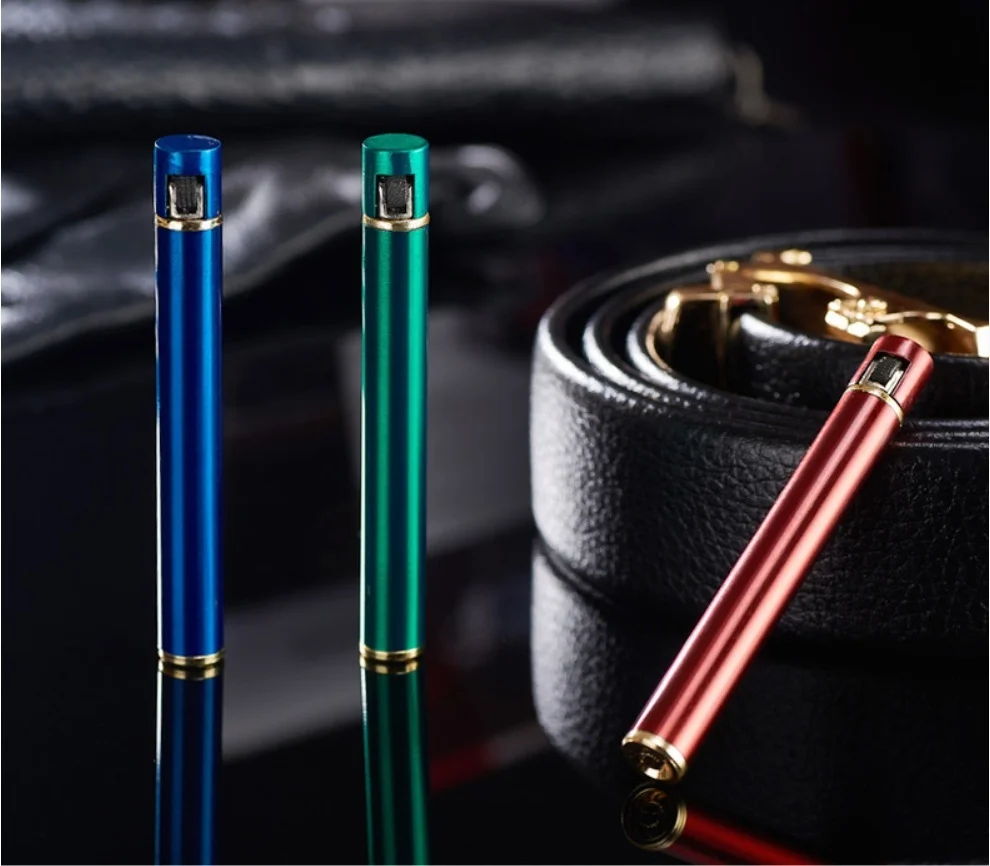 New Fashion Mini Metal Windproof Jet Torch Gas Cigarette Lighter Jet Flame Cigarette Torch Lighter(Without Gas)