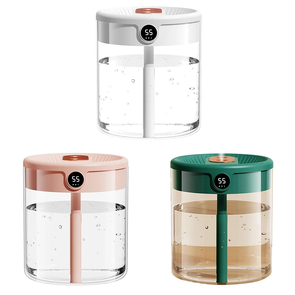 2L Portable Air Humidifier USB Desktop Humidifier with Night Light Mini Quiet Diffuser for Car Baby Room
