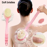 Long Handle Shower Body Brush Back Scrubber Anti Slip with Hanging Hole for Body Cleaning Tools 2