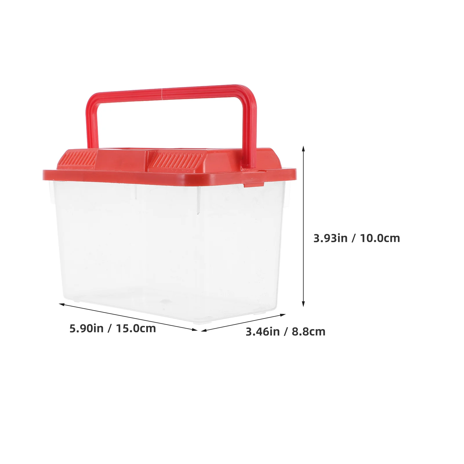 Portable Pet Carrier Transparent Fish Tank Aquarium Box For Turtles Small Animals Abs Tank Travel Fish Critter