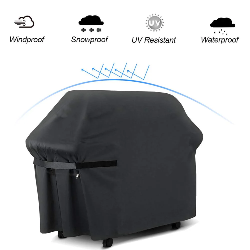 

Чехол для духовки из плотной ткани 420D, защитный чехол для плиты для барбекю на открытом воздухе, пыленепроницаемый, водонепроницаемый и солнцезащитный