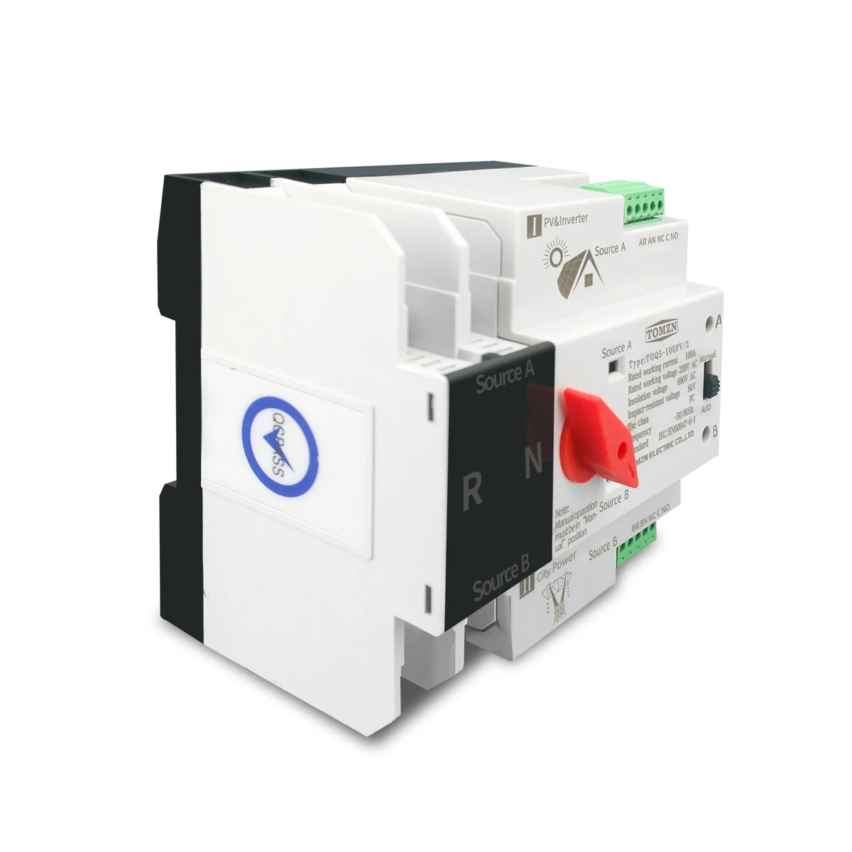 tomzn trilho de ruido monofasico ats para inversor 01