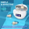 Mini In-ear Hearing Amplifiers Invisible Hearing Aids Adjustable Volume Hearing Aids With Rechargeable Display 2