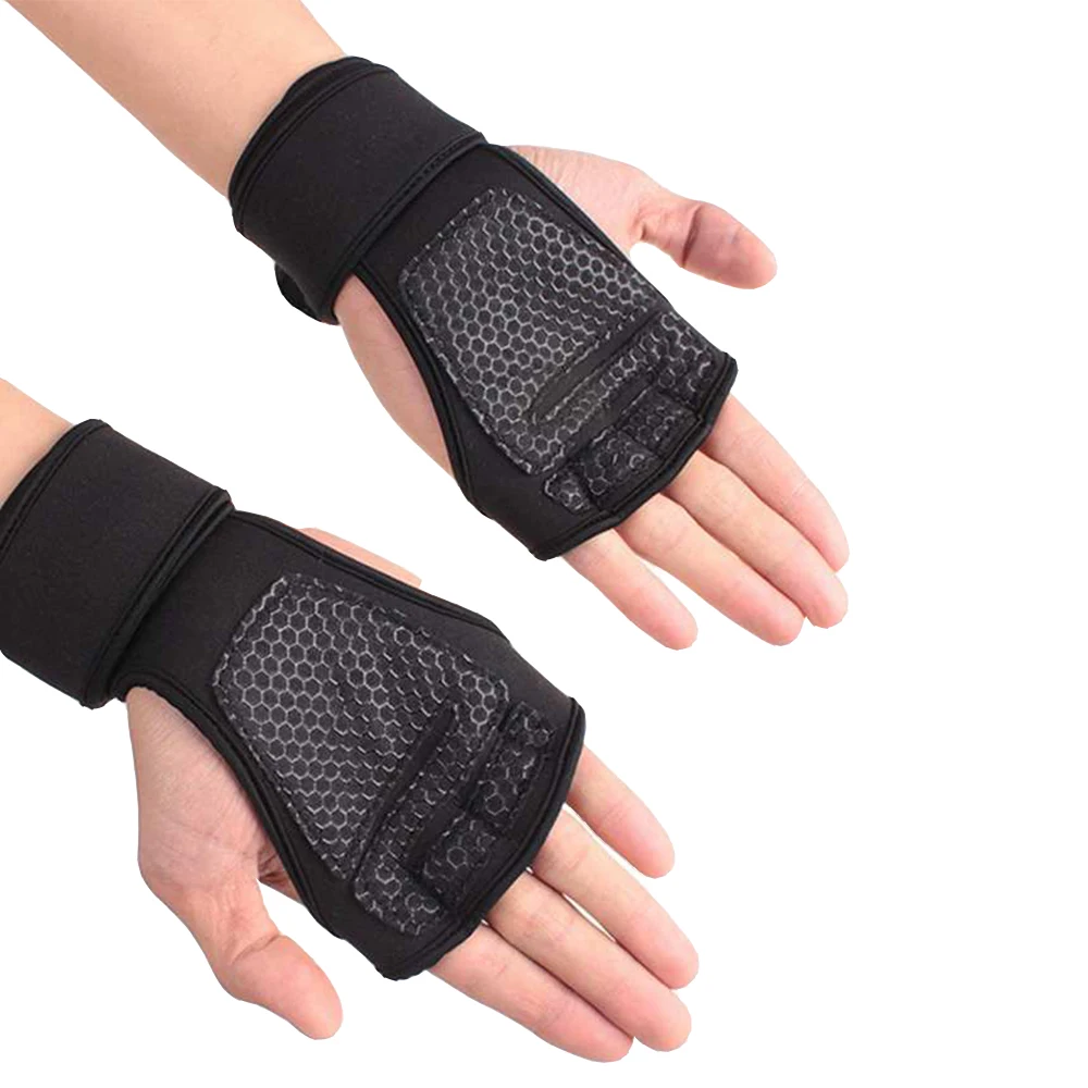Weightlifting Men/Women Half Finger Gloves Gym Workout Training Bodybuilding Gloves Dumbbell Fitness Half Finger Hand Protector 5