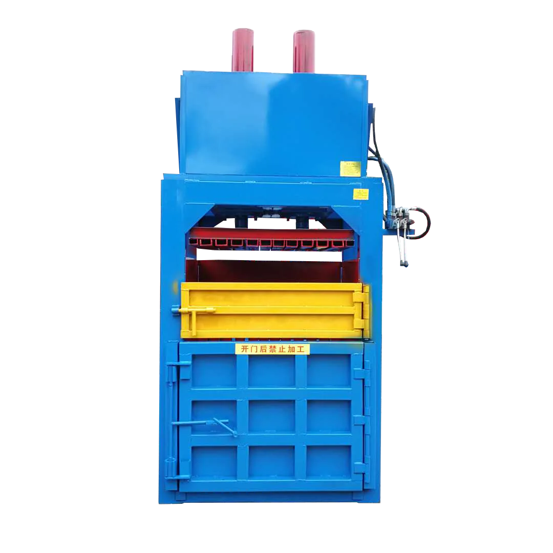 ACCE Vertical Hydraulic Packer Waste Paper Cloths Baler Of Garbage Station Cloth Waste Compressor Baler Machine