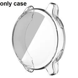 Versatile Silicone Watchband and Protective Cover Combo with Strap for Vivoactive 4 (Clear)