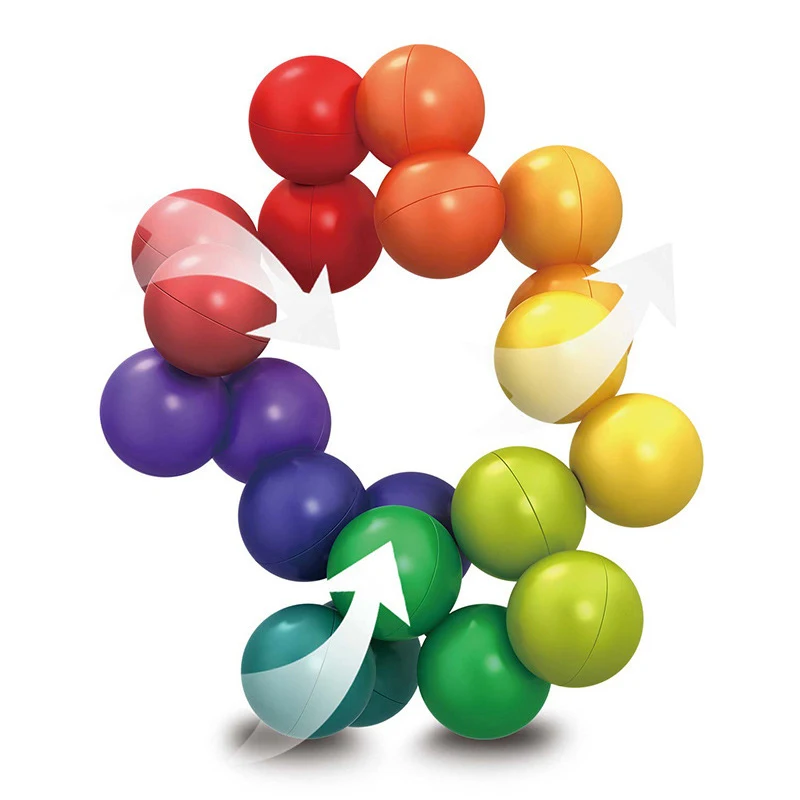 Magic Beads Fidget Toy Anxiety Anti Stress Variety Changeable Rainbow Ball  Brinquedos Para Alívio Do Estresse Tdah Juguete - AliExpress