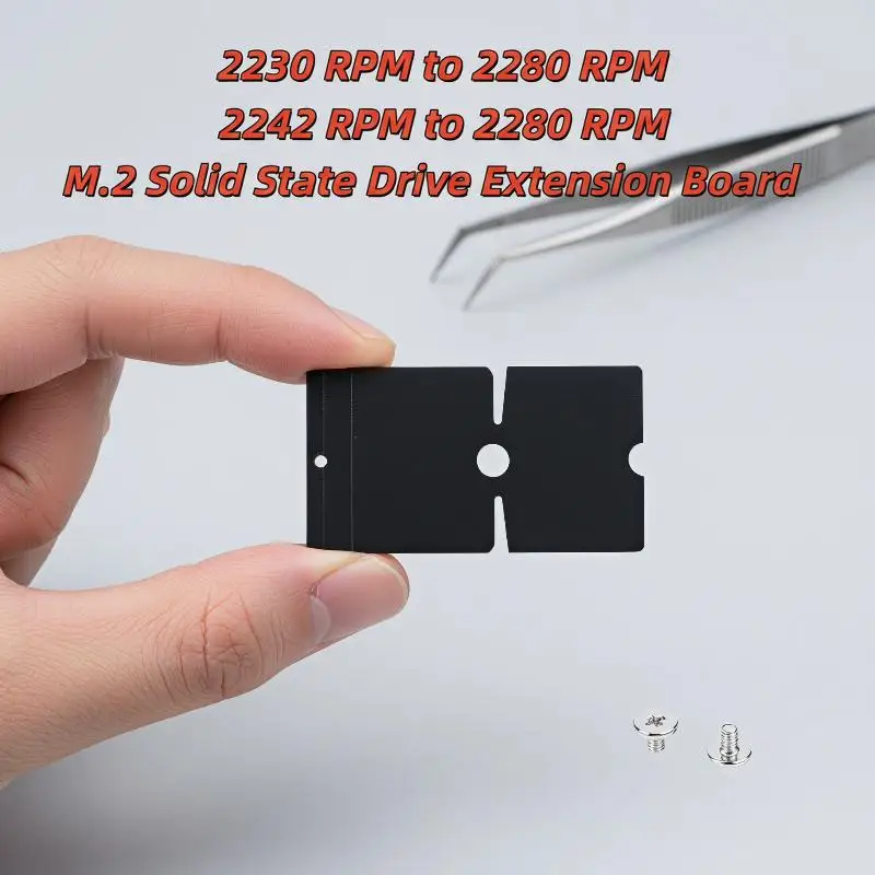 Enhanced M.2 SSD Length Conversion Bracket DIY Kit - Complete Set with Enhanced PCB Hardware