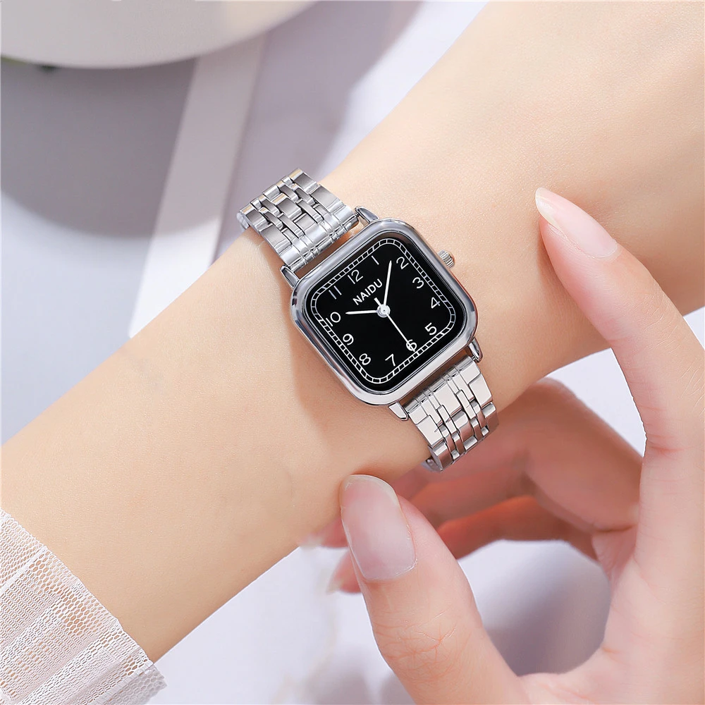 fashion small dial silver steel band women quartz dress watch 3