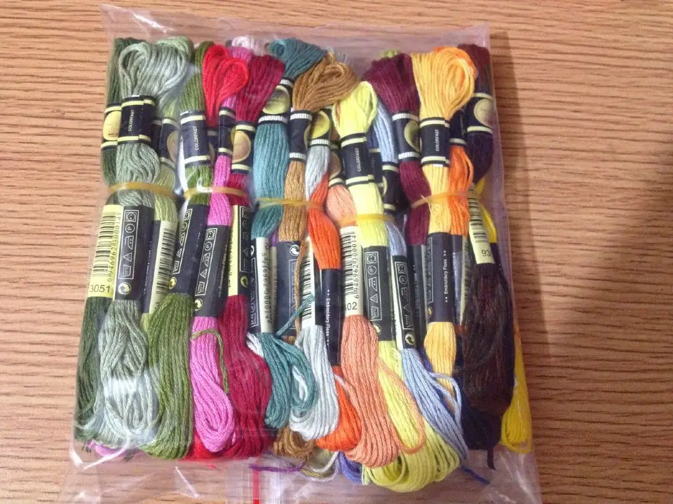 100 Skeins Thread Embroidery Cross Stitch Floss cross stitch kit embroidery hoop cross stitch tools cross stitch files peony embroidery kit cross stitch floss stickers