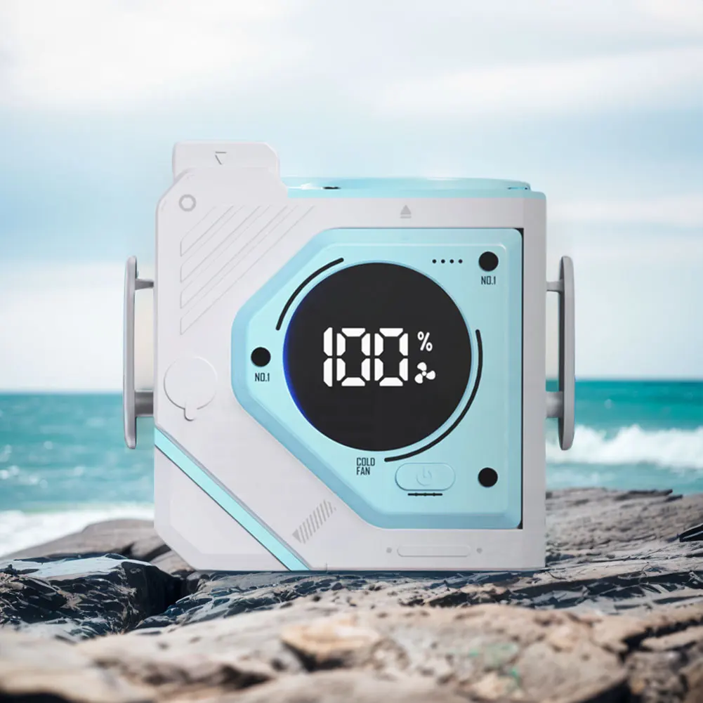 Description Picture 4 of itemWaist Hanger Fan 5000/9800mAh Outdoor Camping Fan Rechargeable Hanging Neck/Waist Fan for Outdoor Jobsite Climbing Hiking