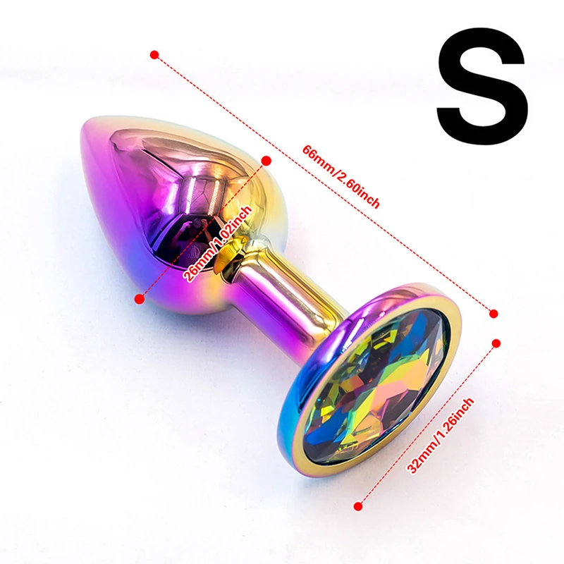 1pcs Aluminum Alloy Anal Plug Gem Base G-Point Massage Anal Dilatancy Toys Adult Masturbation Sexual Wellness Sex Products