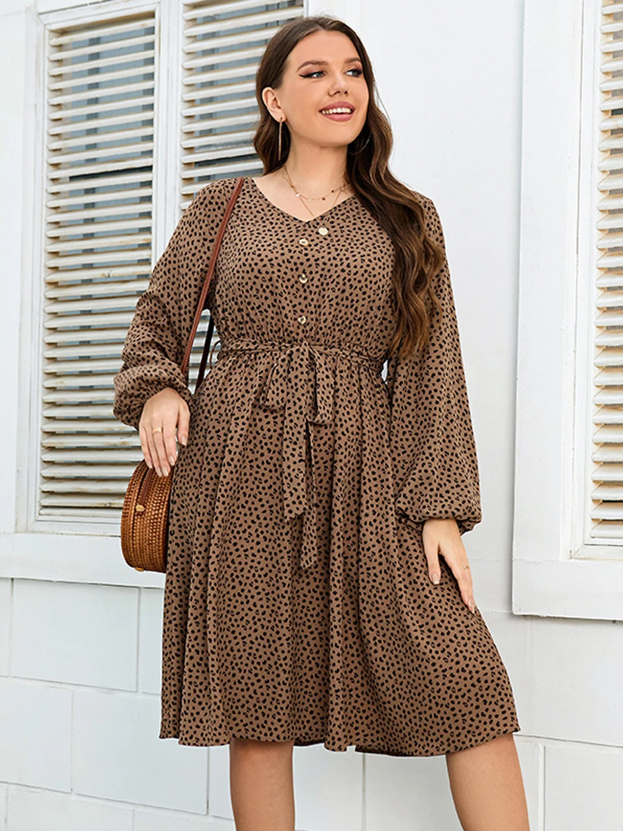 2022-fashion-summer-long-sleeve-dress-woman-v-neck-leopard-print-high