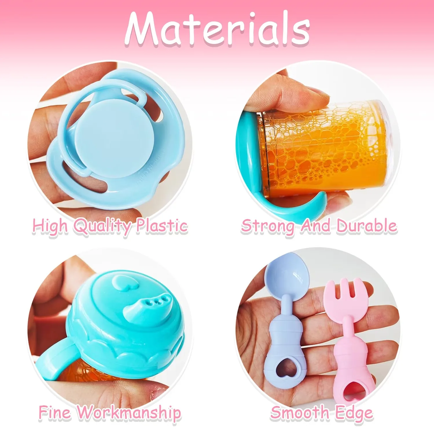 Baby Doll Accessories Baby Doll Feeding and Caring Set Simulation Magic Juice Milk Bottles Pretend Play Doll Accessories Girls