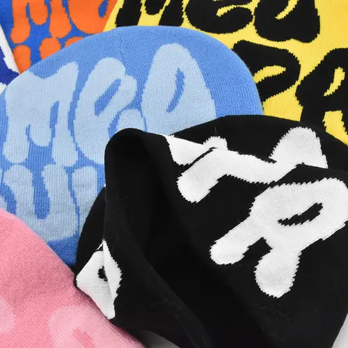 Mea Culpa Knitting Beanies Hat For Women Men Couple Y2K What's In Fashion Bonnet Kpop Wool Skullies Hoods Lady Caps Gorro шапка - Image 3