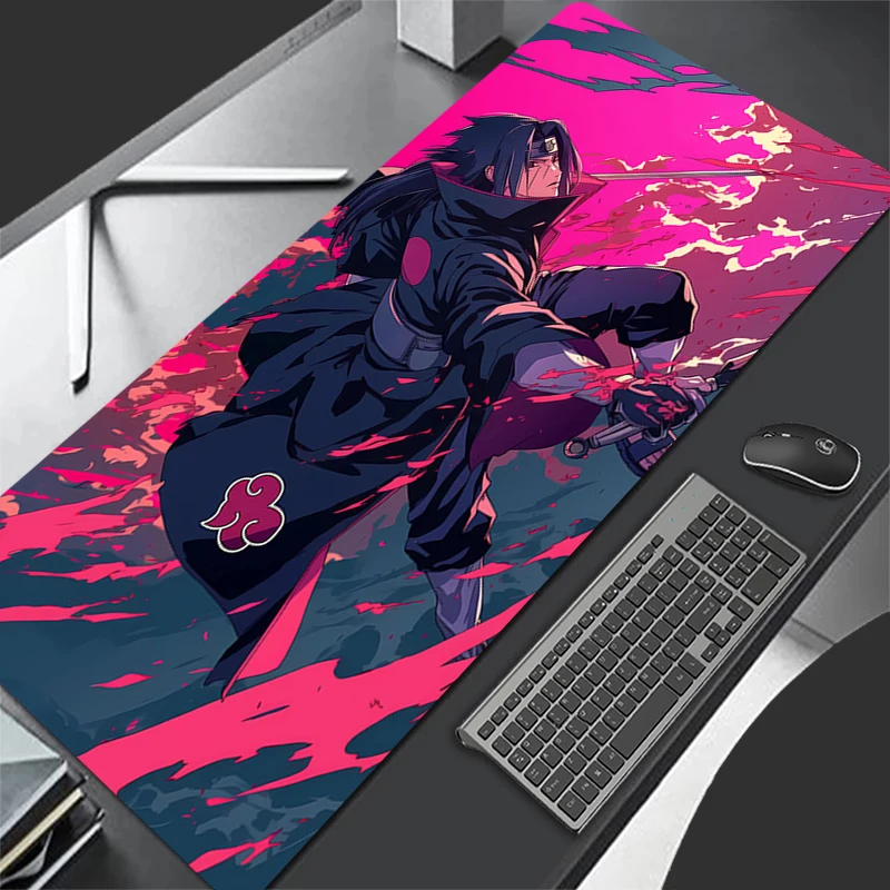 Mouse Pad Non-Slip Rubber mousepads Game player notebook computer Pad table mat PC carpet N-NARUTOS Uchiha Itachi Mousepad XXL 3