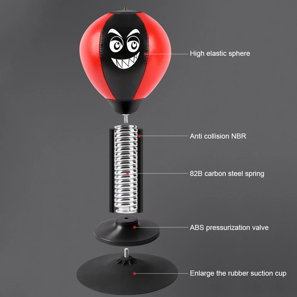 Desktop Punching Bag Table Boxing Punch Ball with Strong Suction Cup Kids Adults Stress Relief Toys For Thai Sports Equipment
