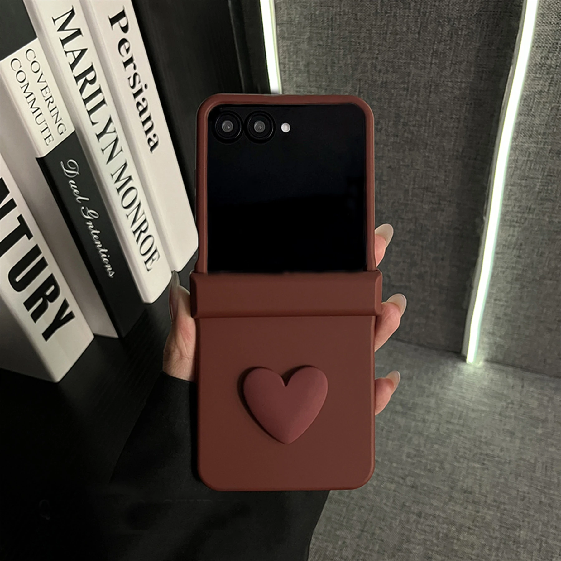 Charming 3D Love Heart Candy Color Phone Case